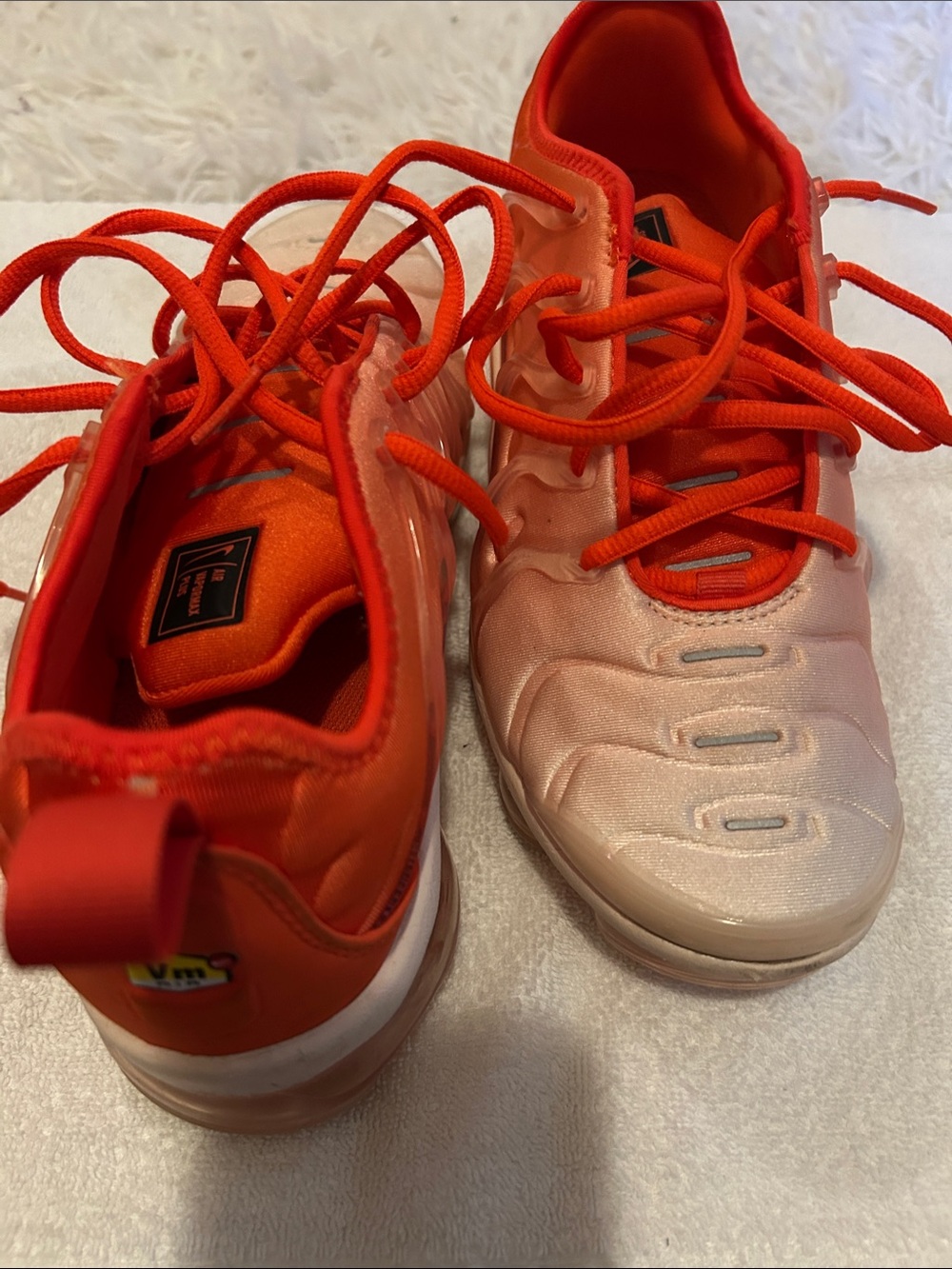 Nike Women’s Gradient Orange-Peach Lace-Up Sneakers